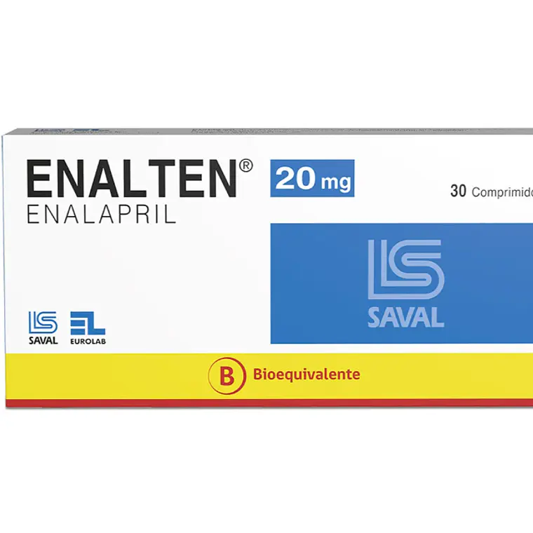Enalten (B) Enalapril 20 mg 30 Comprimidos. 1