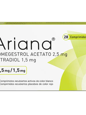 Ariana 2,5 mg / 1,5 mg 28 Comprimidos recubiertos.