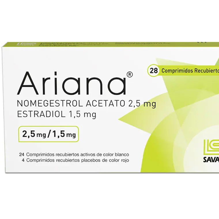 Ariana 2,5 mg / 1,5 mg 28 Comprimidos recubiertos. 1