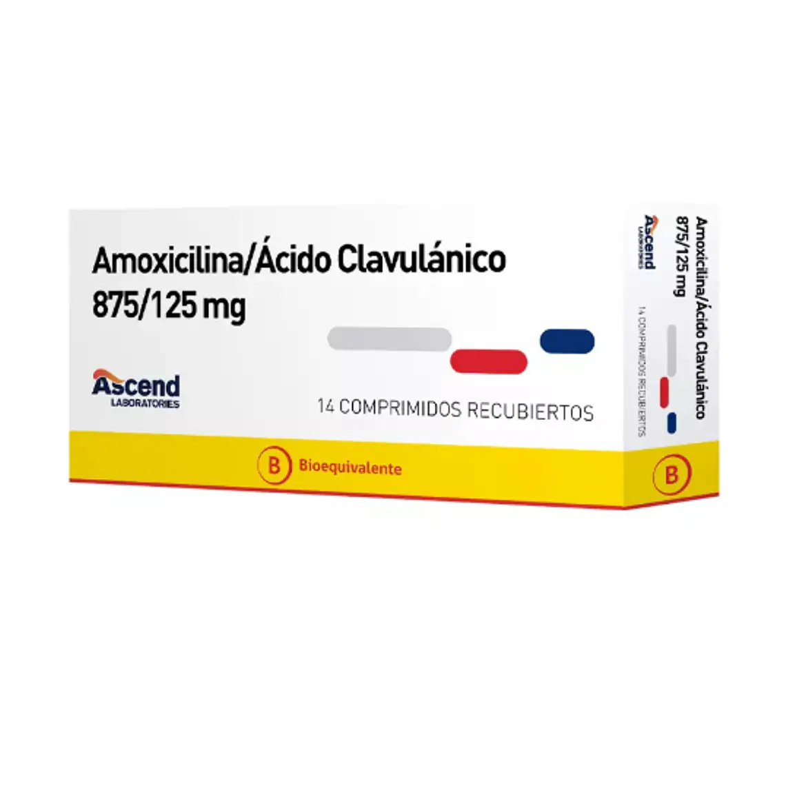 Amoxicilina / Ácido Clavulánico (B) 875/125 14 Comprimidos Recubiertos. 1