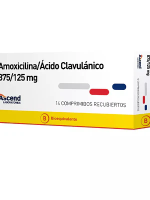 Amoxicilina / Ácido Clavulánico (B) 875/125 14 Comprimidos Recubiertos.