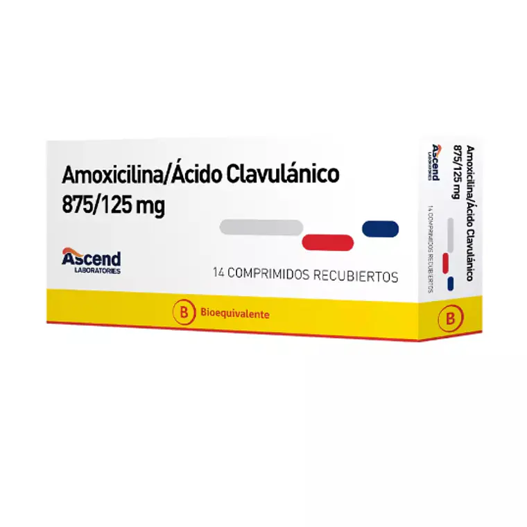 Amoxicilina / Ácido Clavulánico (B) 875/125 14 Comprimidos Recubiertos. 1