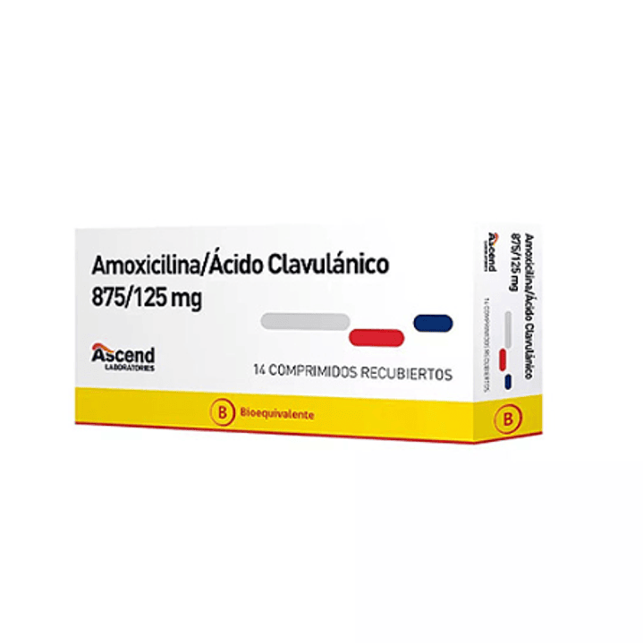 Amoxicilina / Ácido Clavulánico (B) 875/125  mg 20 Comprimidos recubiertos 1