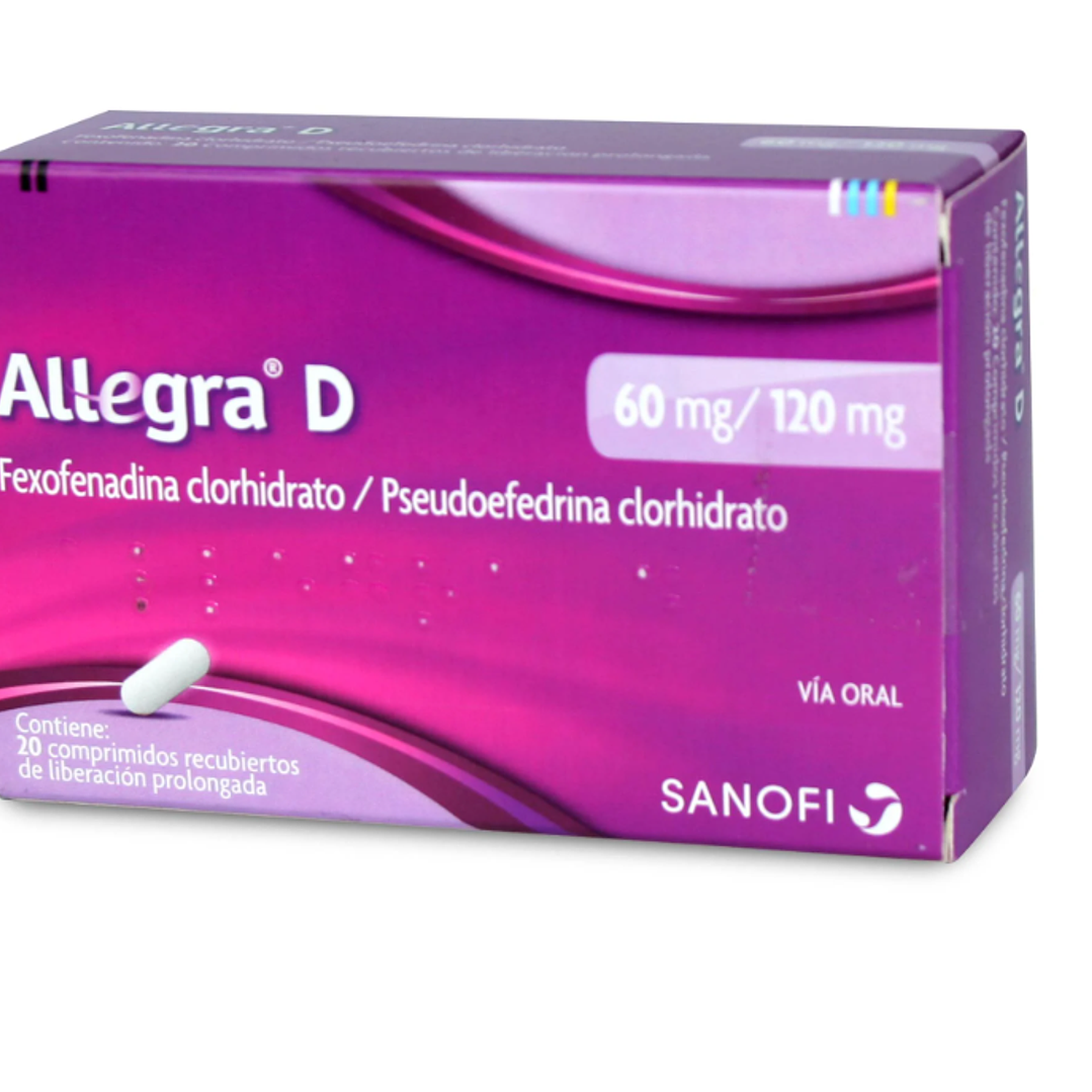 Allegra D Fexofenadina 20 Comprimidos recubiertos. 1