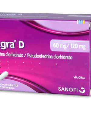 Allegra D Fexofenadina 20 Comprimidos recubiertos.