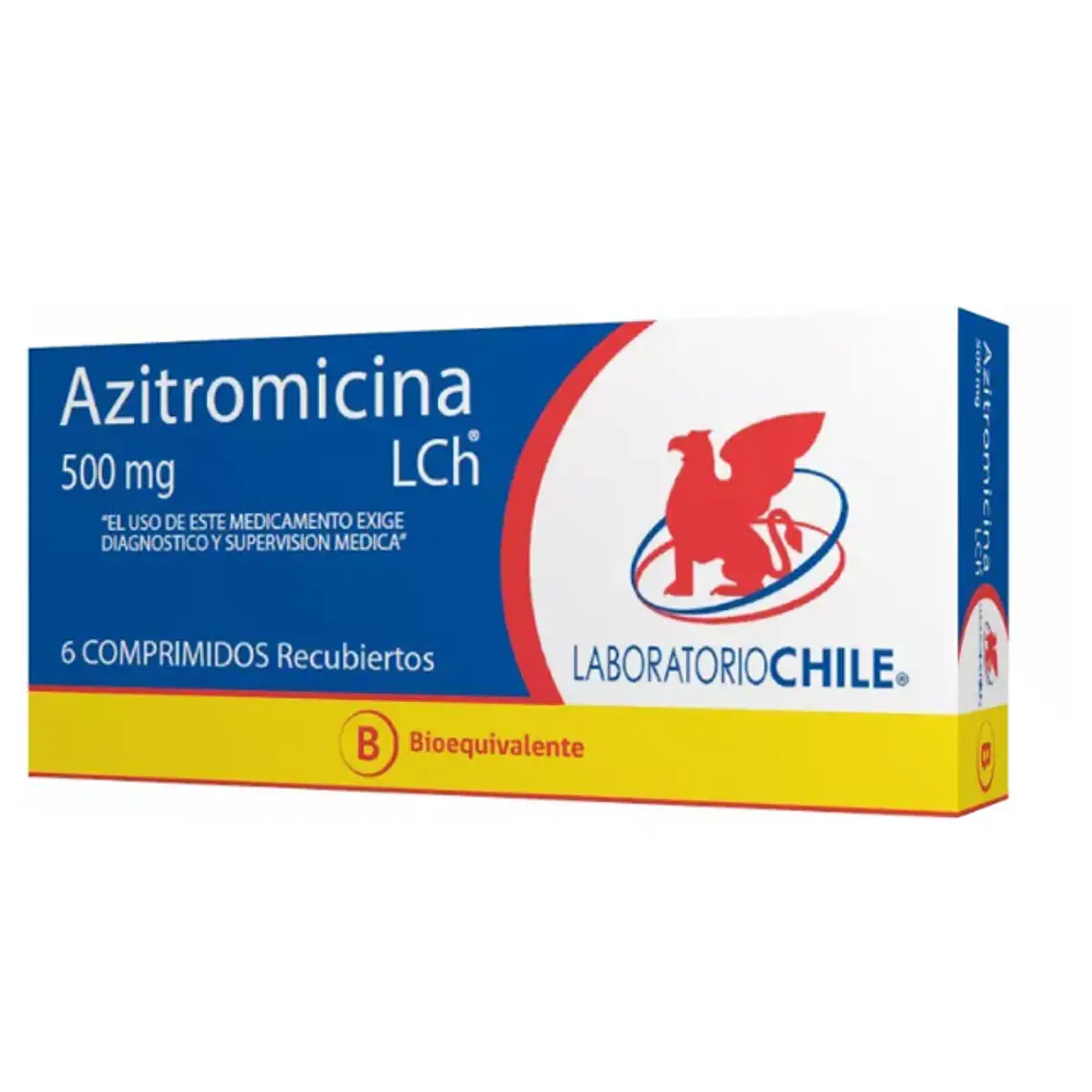 Azitromicina (B) 500 mg 6 Comprimidos recubiertos. 1