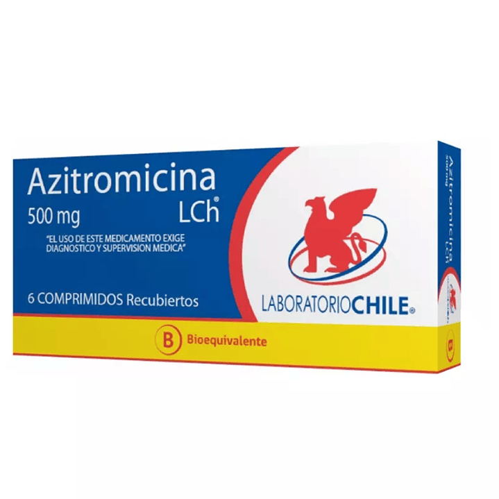 Azitromicina (B) 500 mg 6 Comprimidos recubiertos. 1