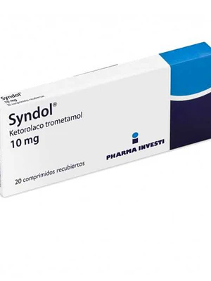 Syndol Ketorolaco 10 mg 20 Comprimidos recubiertos.