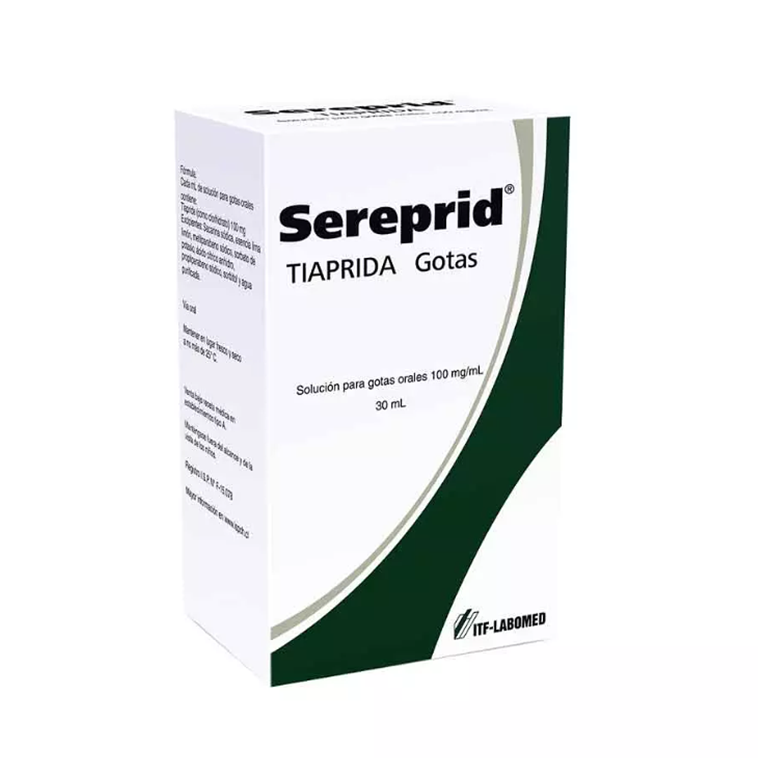 Sereprid Tiaprida 100 mg/ml Gotas 30 ml. 1