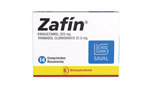 Zafín (B) Paracetamol 325 mg Tramadol 37,5 mg 14 Comprimidos.