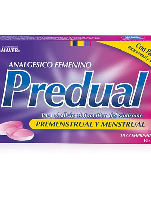Predual Analgésico femenino 10 Comprimidos.