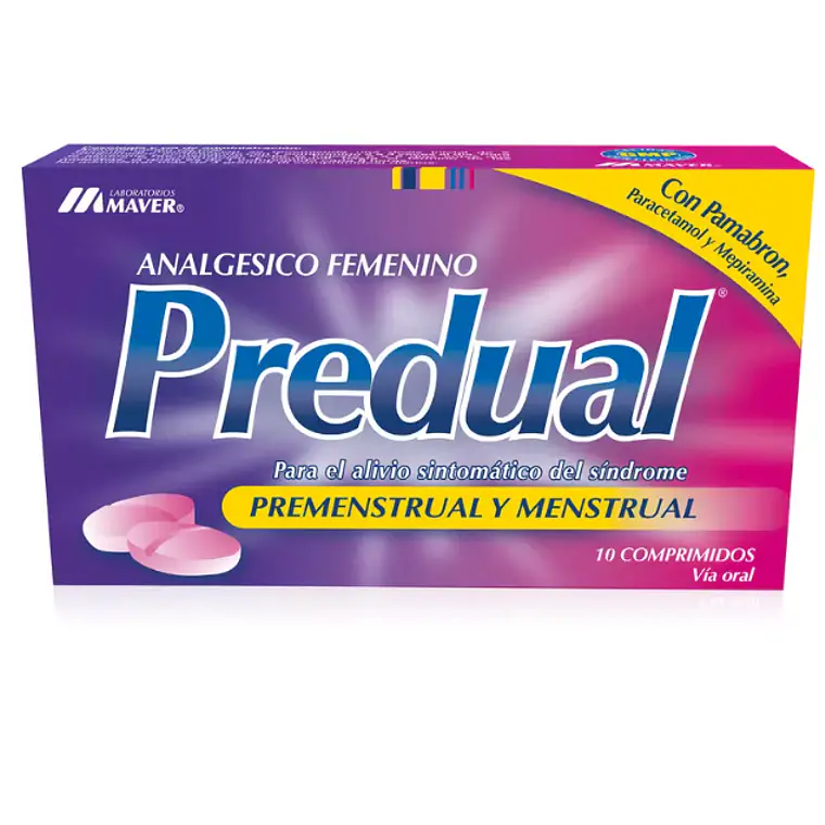 Predual Analgésico femenino 10 Comprimidos. 1