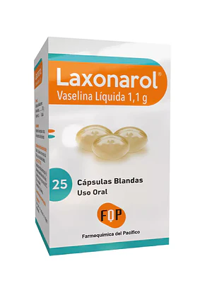 Laxonarol Vaselina líquida 25 Cápsulas.