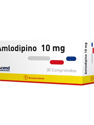 Amlodipino (B) 10 mg 30 Comprimidos.