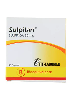 Sulpilan (B) Sulpirida 50 mg 30 Cápsulas.