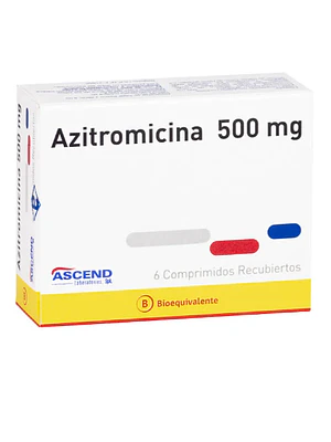 Azitromicina (B) 500 mg 6 Comprimidos recubiertos.