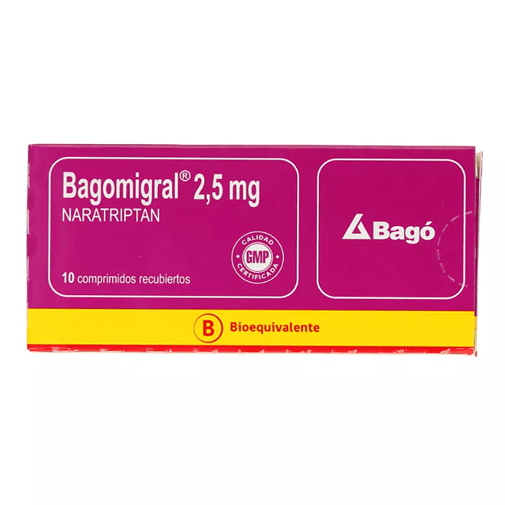 Bagomigral (B) Naratriptan 2,5 mg 2 Comprimidos recubiertos. 1
