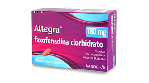 Allegra Fexofenadina 180 mg 30 Comprimidos recubiertos.