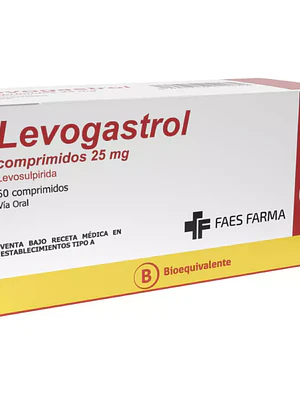 Levogastrol (B) Levosulpirida 25 mg 60 Comprimidos.