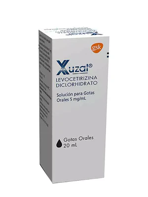 Xuzal (B) Levocetirizina 5 mg/ ml Gotas 20  ml.