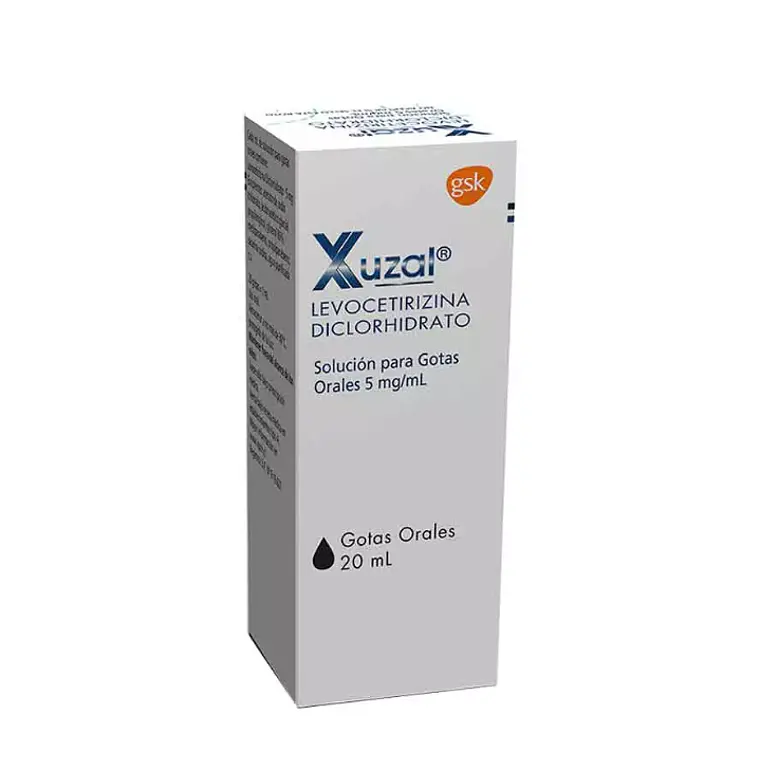 Xuzal (B) Levocetirizina 5 mg/ ml Gotas 20  ml. 1