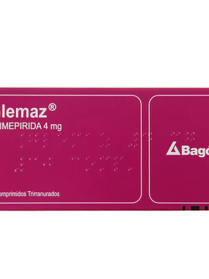 Glemaz Glimepirida 4 mg 30 Comprimidos.