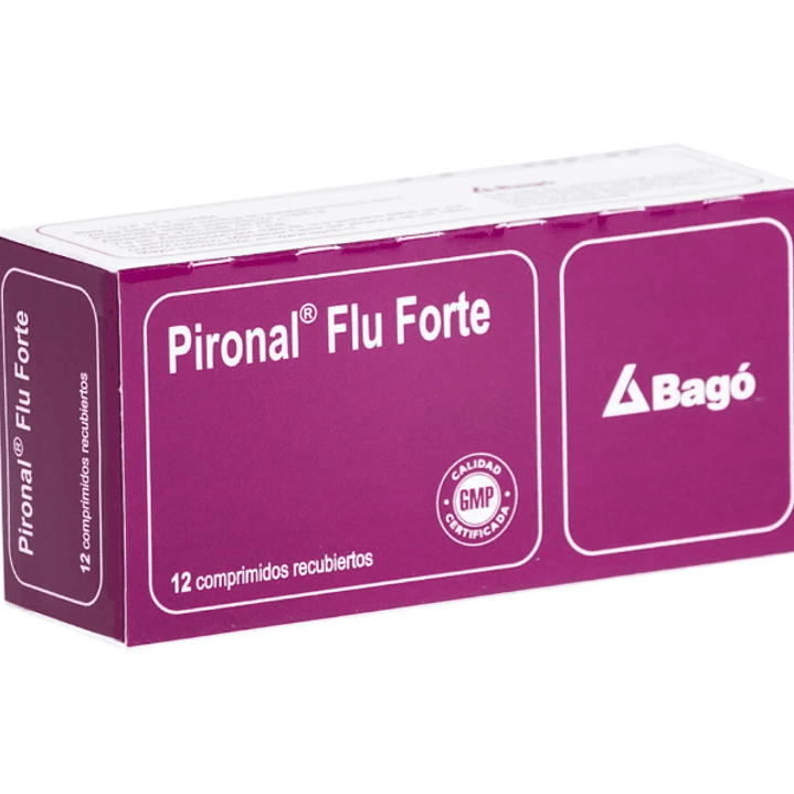 Pironal Flu Forte Ibuprofeno / Pseudoefedrina 12 Comprimidos recubiertos. 1