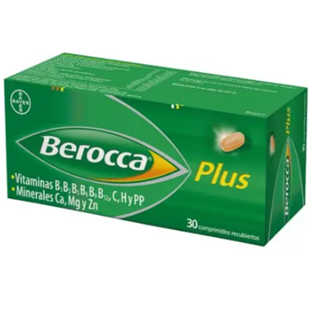 Berocca Plus 30 Comprimidos recubiertos. 1
