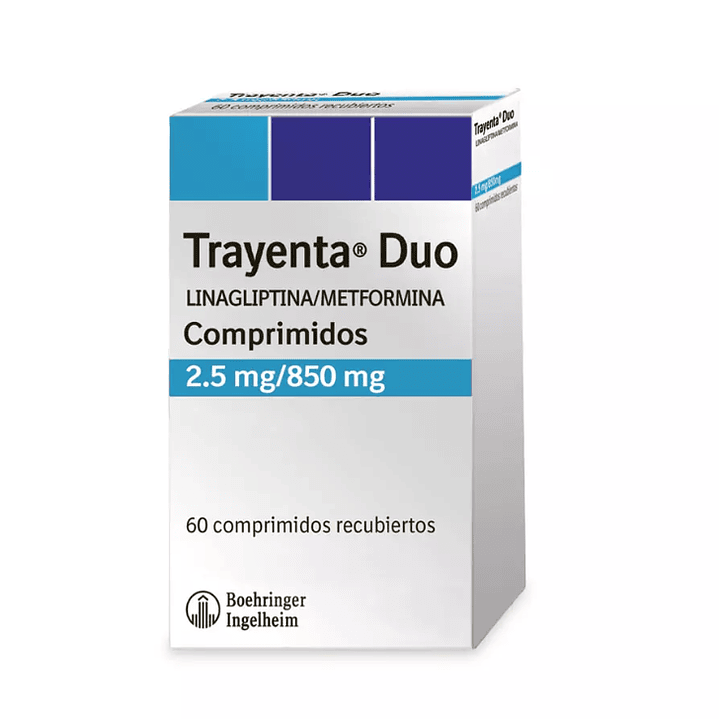 Trayenta Duo 2,5 mg / 850 mg 60 Comprimidos. 1