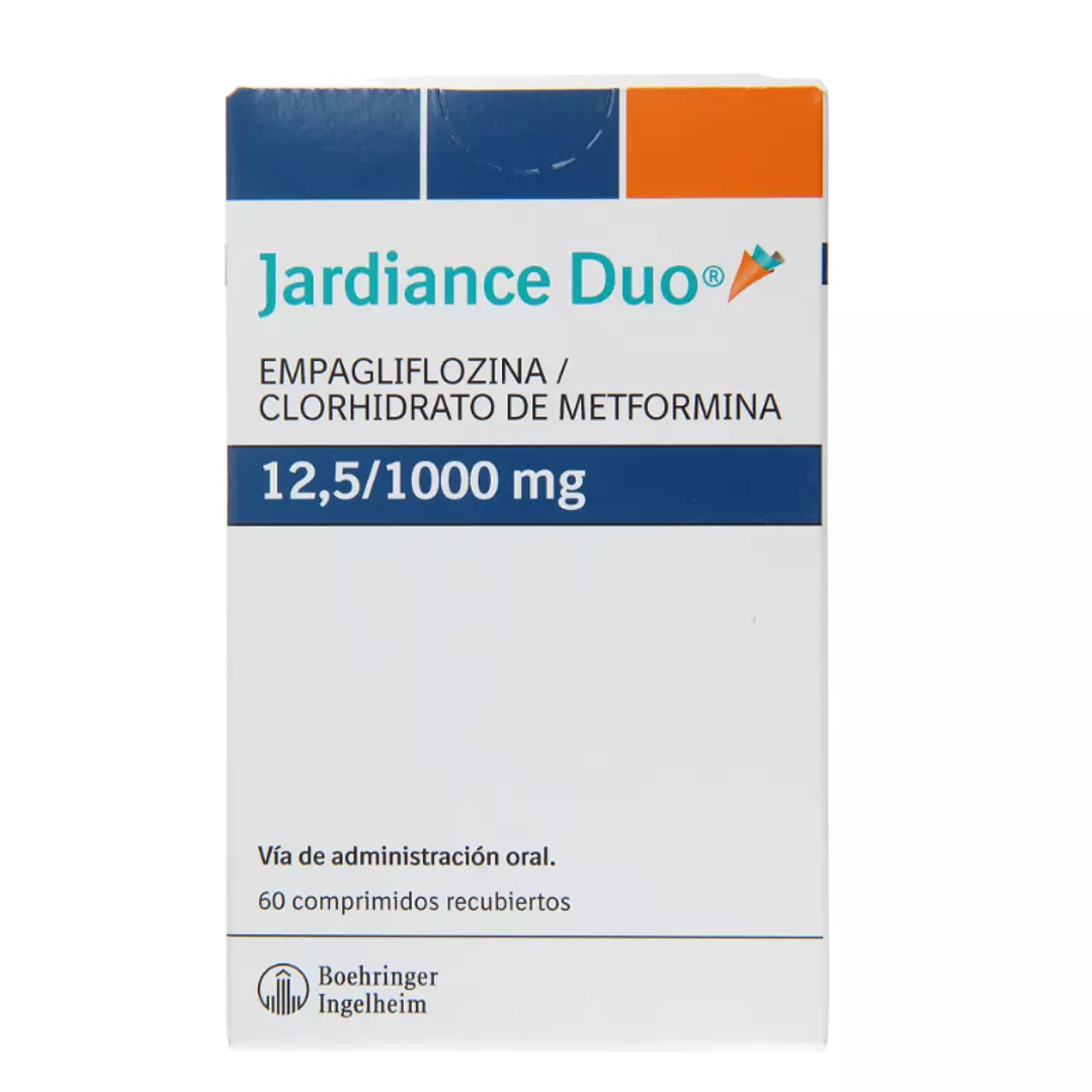 Jardiance Duo 12,5 mg / 1000 mg 60 Comprimidos recubiertos. 1