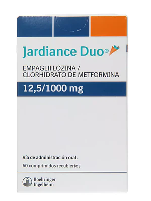 Jardiance Duo 12,5/ 1000 mg 60 Comprimidos.
