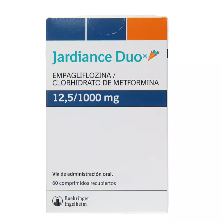 Jardiance Duo 12,5 mg / 1000 mg 60 Comprimidos recubiertos. 1