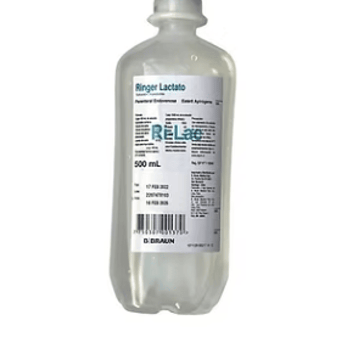 Ringer Lactato 500 ml, 20 unidades. Braum. 1
