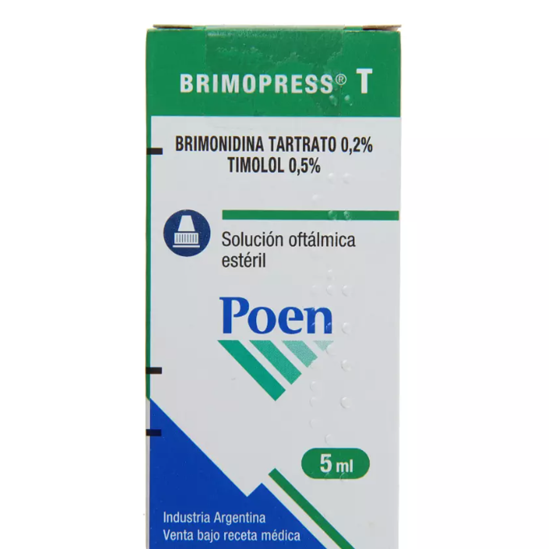 Brimopress T Brimonidina,Timolol Solución oftálmica 5 ml. 1