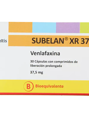 Subelan XR (B) Venlafaxina 37,5 mg 30 Cápsulas.