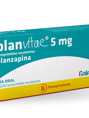 Olanvitae (B) Olanzapina 5 mg 28 Comprimidos recubiertos.