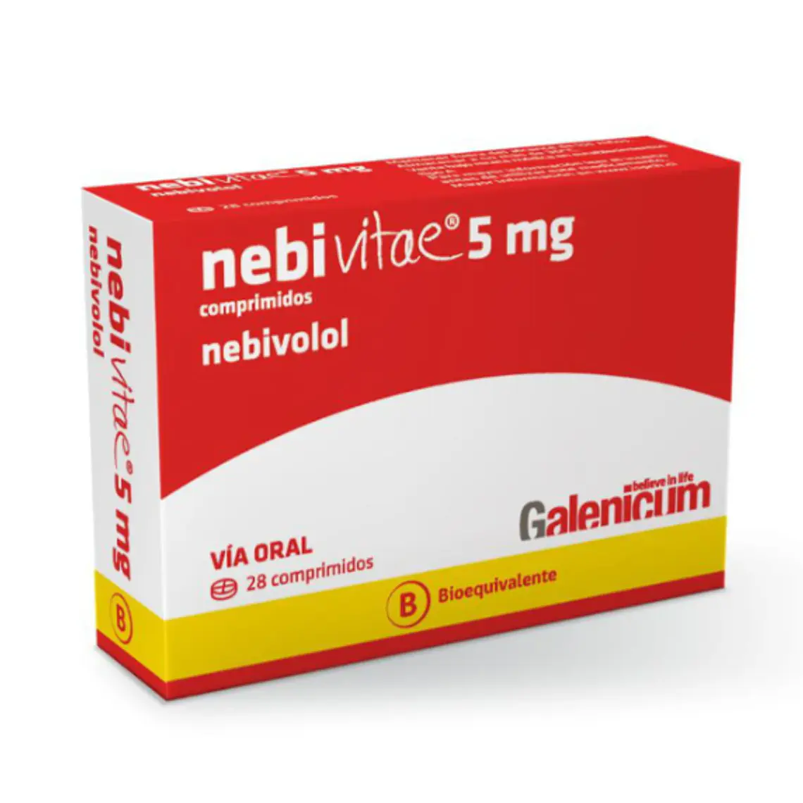 Nebivitae (B) Nebivolol 5 mg 28 Comprimidos. 1