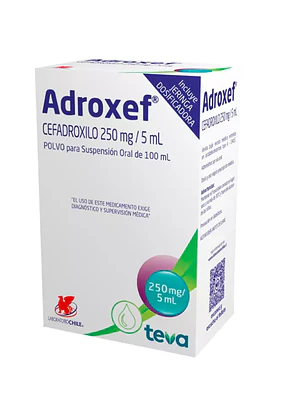 Adroxef Cefadroxilo 250 mg / 5 ml Suspensión oral 100 ml.