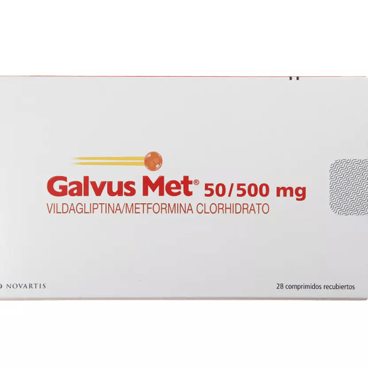 Galvus Met 50/500 Vildagliptina / Metformina 28 Comprimidos recubiertos. 1