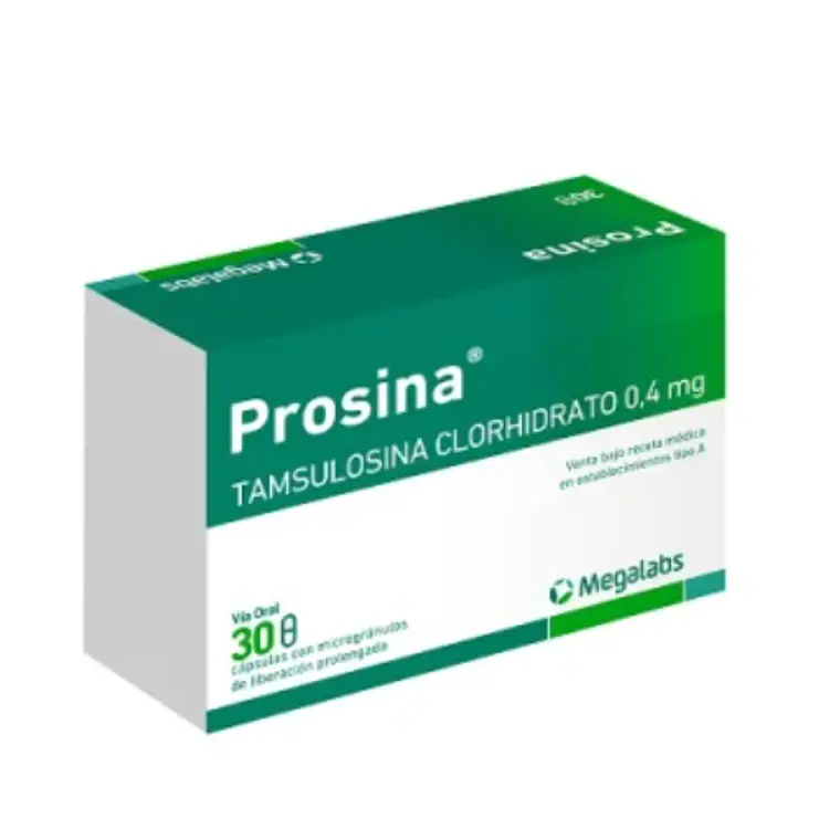 Prosina (B) Tamsulosina 0,4 mg 30 Cápsulas. 1