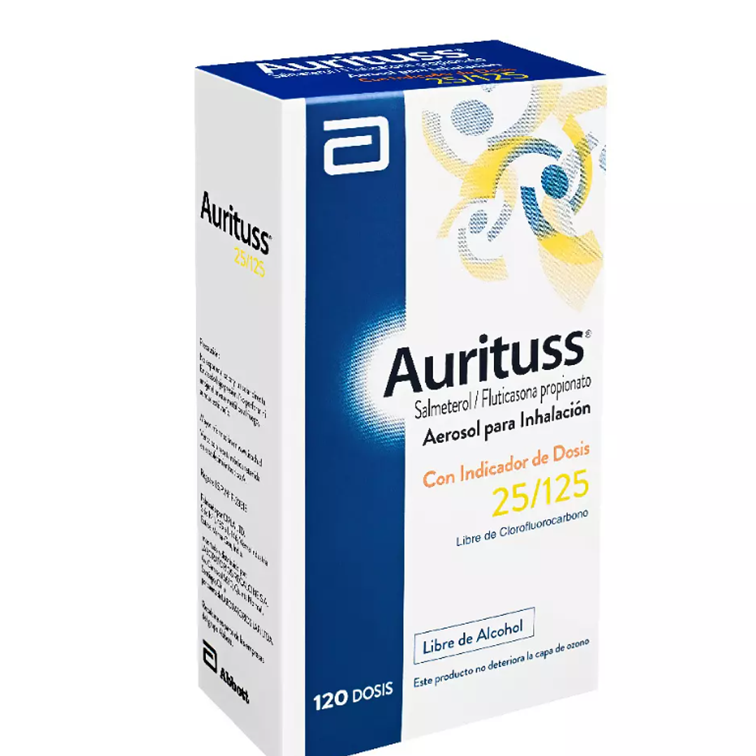 Aurituss Salmeterol / Fluticasona 25/125 Inhalador 120 Dosis. 1