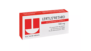Lertus Retard 100 mg 10 Comprimidos de liberación prolongada.