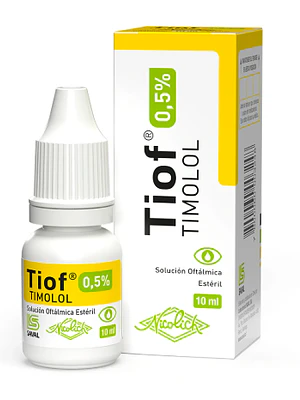 Tiof Timolol 0,5% Solución oftálmica 10 ml.