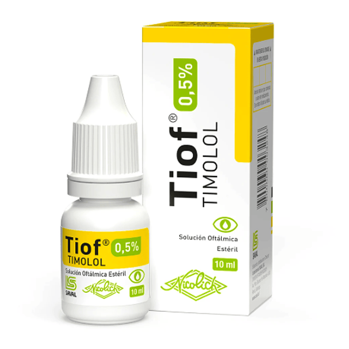 Tiof Timolol 0,5% Solución oftálmica 10 ml. 1