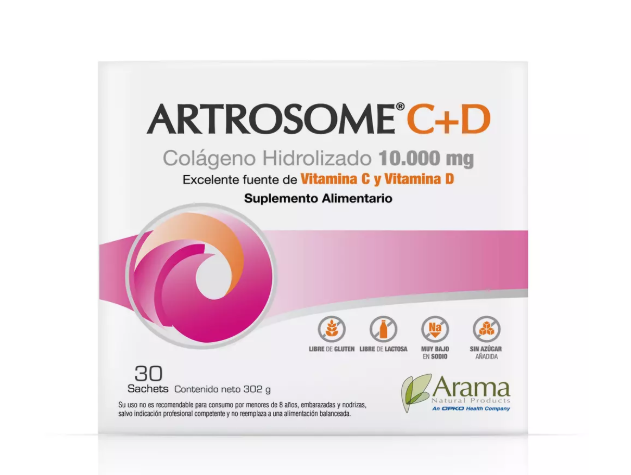 Artrosome C+D Colágeno Hidrolizado 30 Sobres.