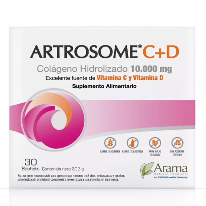 Artrosome C+D 30 Colágeno hidrolizado 30 sobres. 1