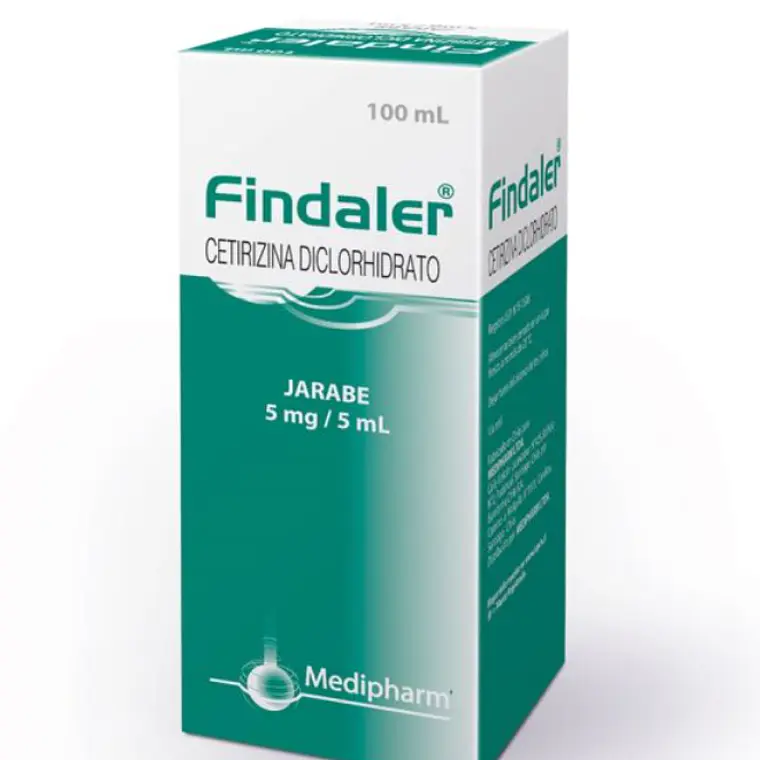 Findaler Cetirizina 5 mg / 5 ml Jarabe 100 ml. 1