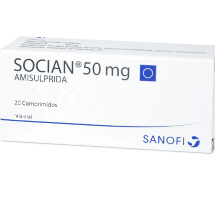Socian Amisulpirida 50 mg 20 Comprimidos. 1