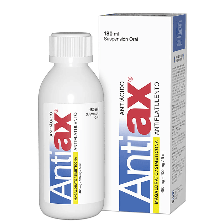 Antiax Antiácido 480 mg Suspesión oral 180 ml. 1