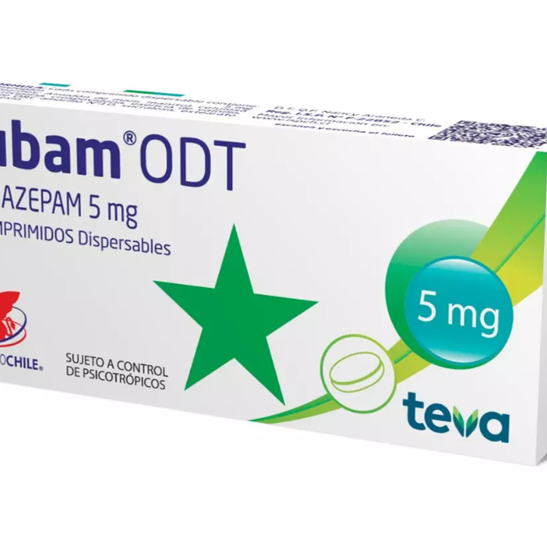 Zubam ODT Clotiazepam 5 mg 30 Comprimidos. (Disponible sólo para compra en Local) 1